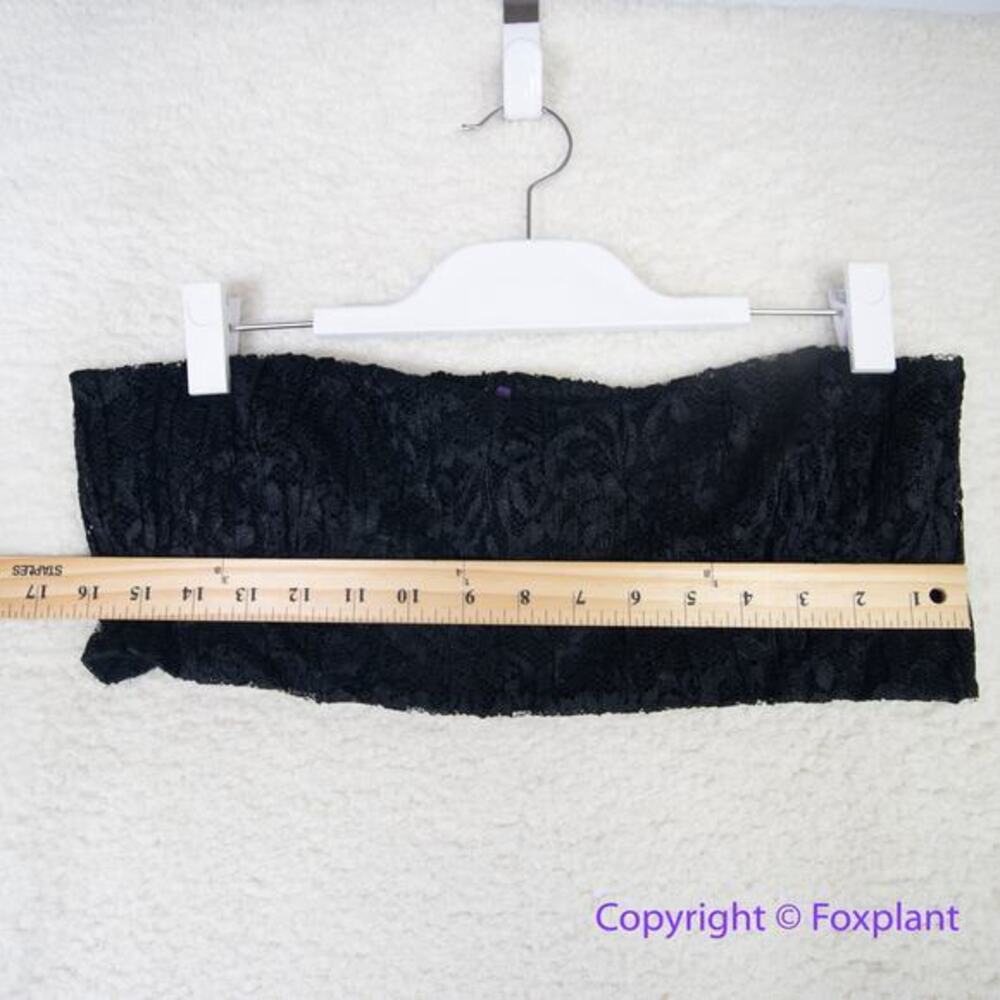 New! Free People One Party Carina Meadow Black Lace Mini Dress With Bandeau,  XL - Picture 3 of 16